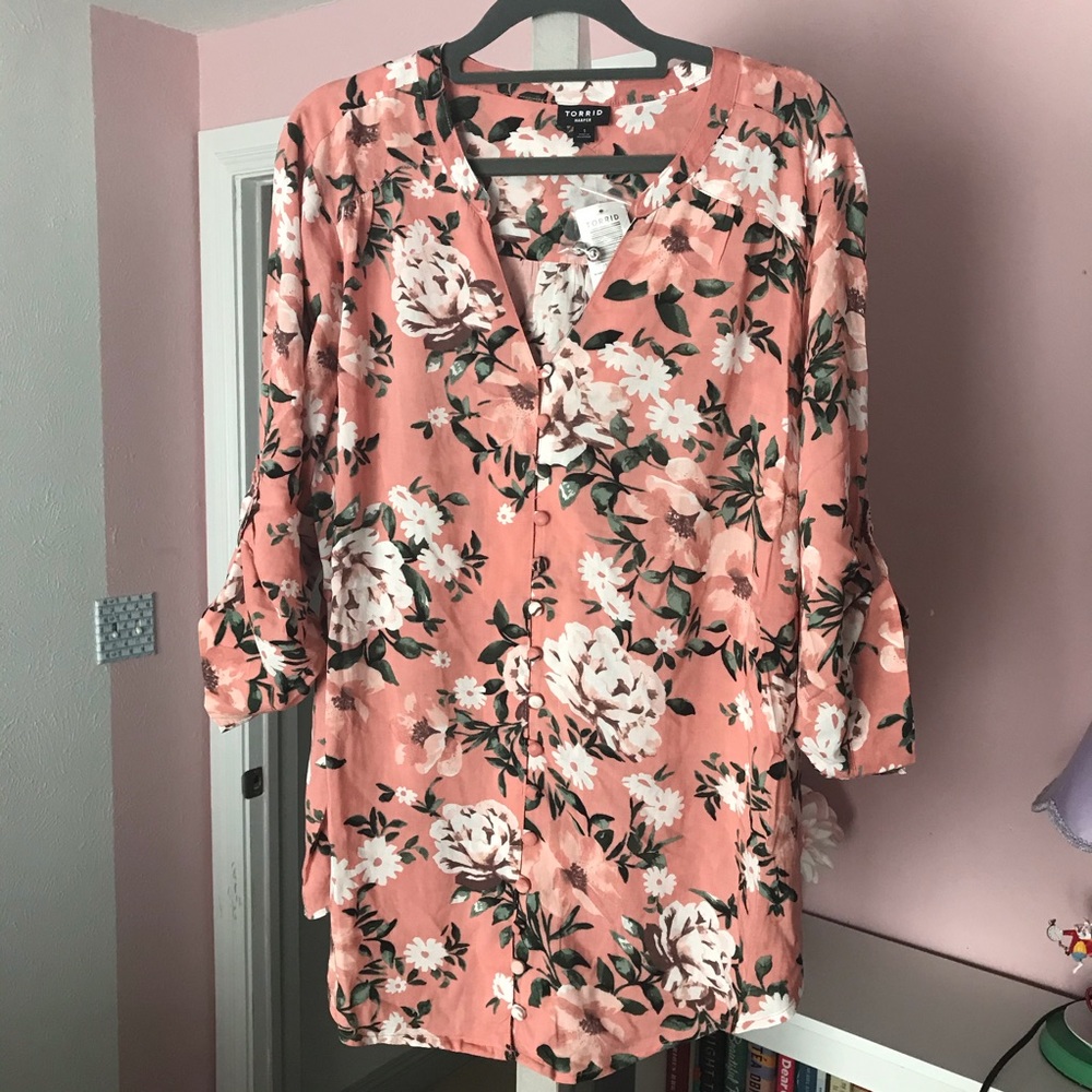 Torrid Floral Blouse